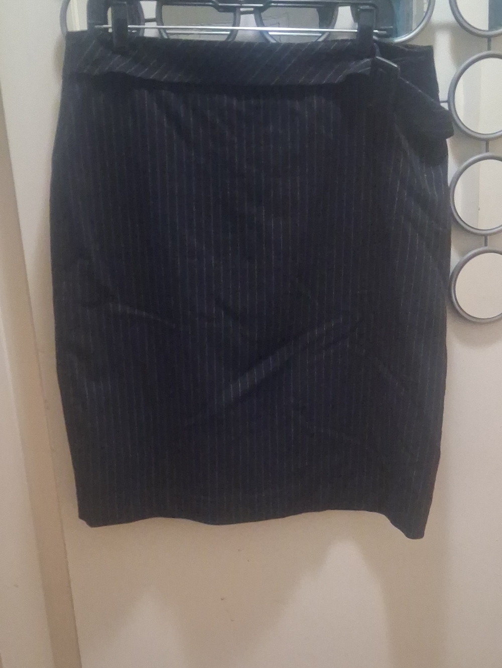 🌺Worthington Navy Pinstripe Pencil Skirt